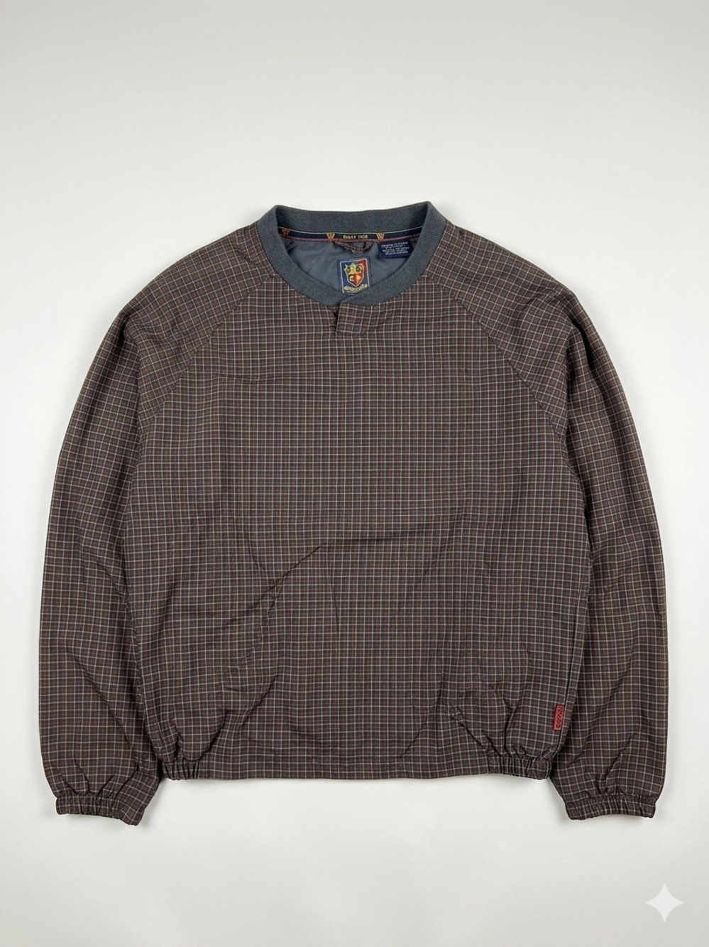 VTG Sunice Fletcher Golf Plaid Windshirt Pullover - Men’s Medium